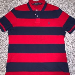 Rare Red and Navy Polo Shirt